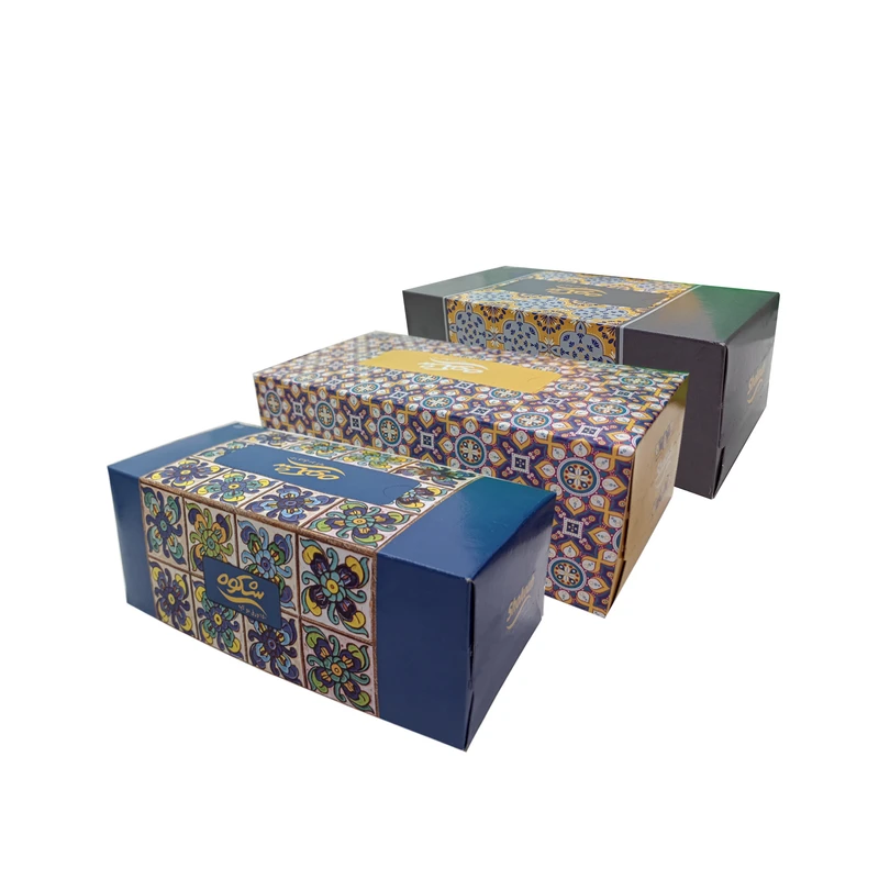  دستمال کاغذی 300 برگ شکوه مدل رنگارنگ مجموعه 3 عددی