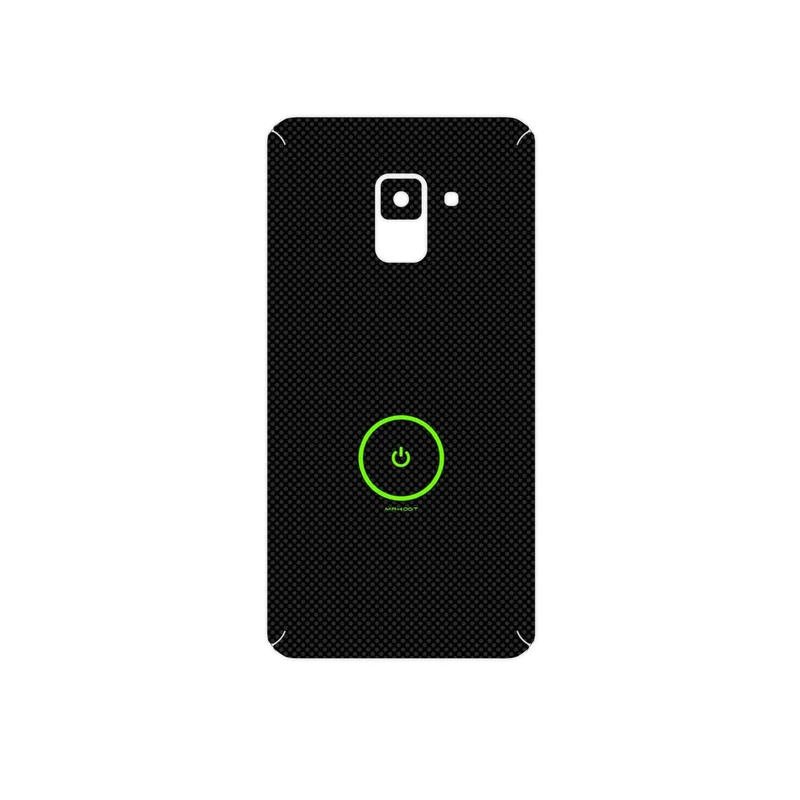 برچسب پوششی ماهوت مدل Minimal Power Button مناسب برای گوشی موبایل سامسونگ Galaxy A8 2018