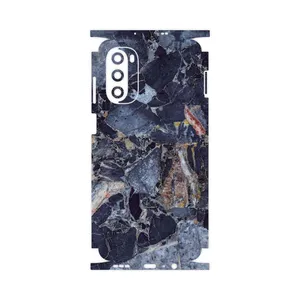 MAHOOT Broken black marble-FullSkin Cover Sticker for Motorola Moto G52