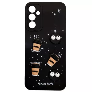 کاور طرح عروسکی برجسته مدل Coffee مناسب برای گوشی موبایل سامسونگ Galaxy A14