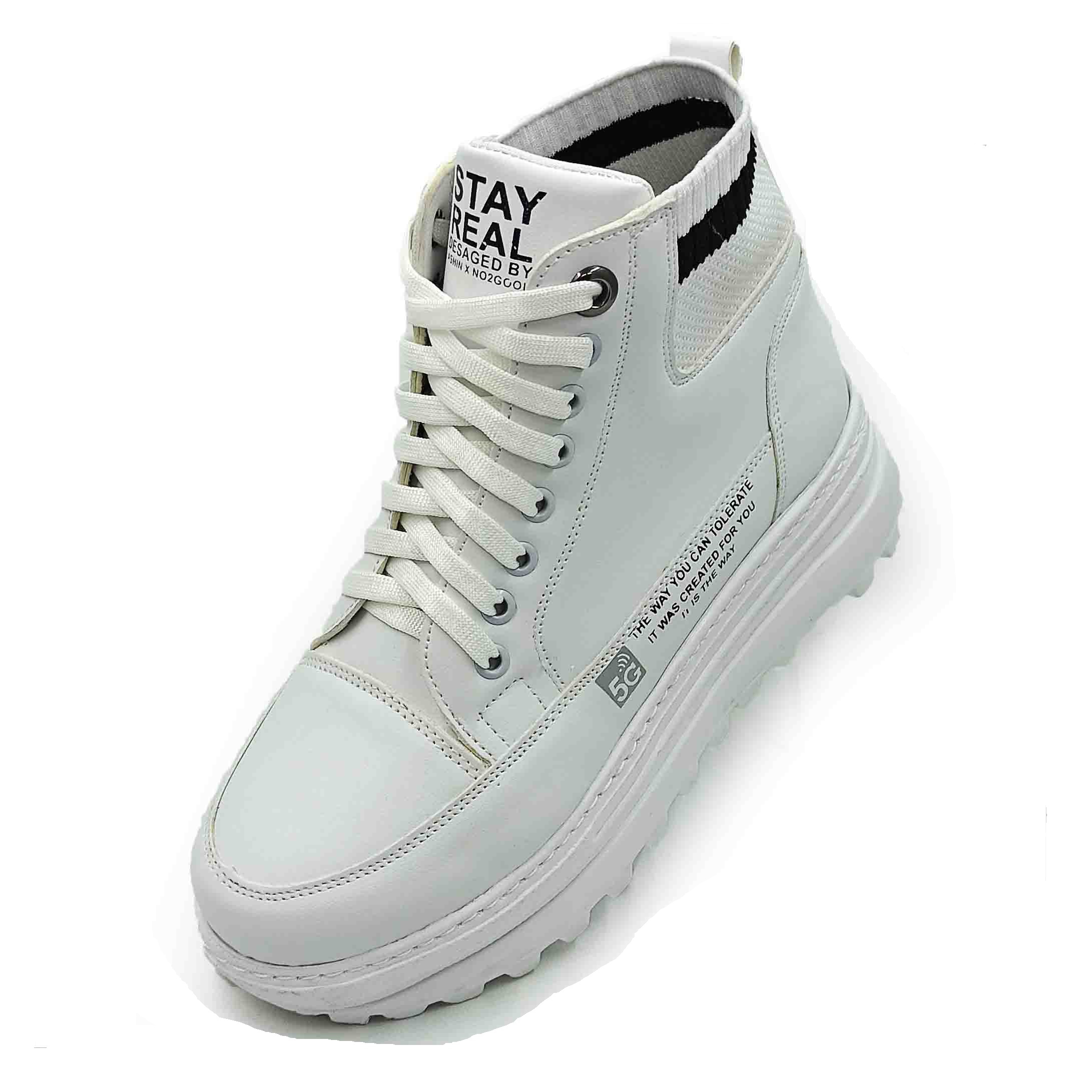 نیم بوت زنانه مدل سانسا رنگ سفید