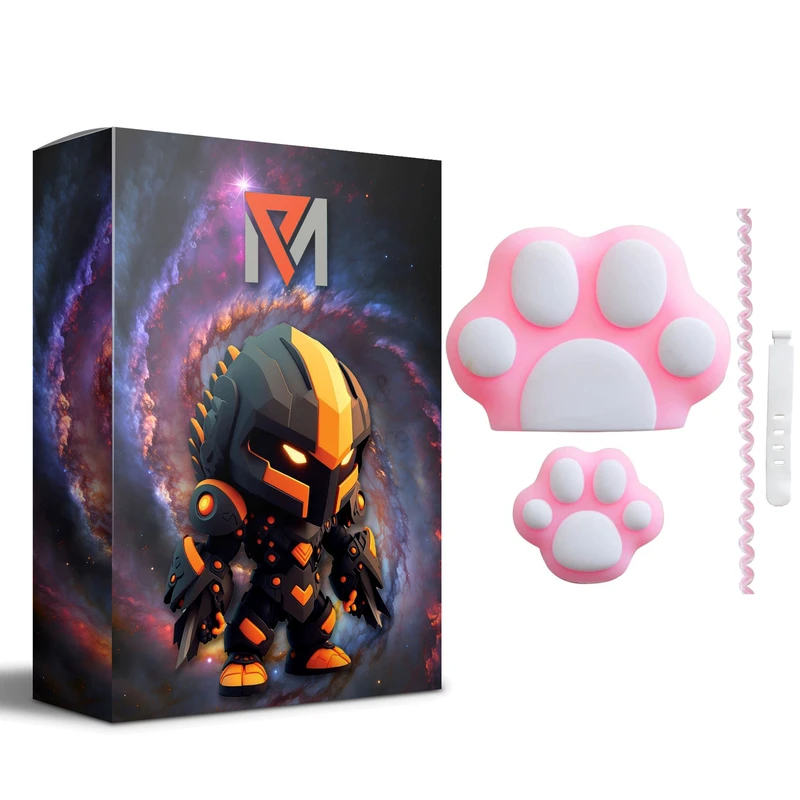 محافظ کابل ام پی مدل پنجه گربه به همراه محافظ شارژر دیواری مجموعه 4 عددی