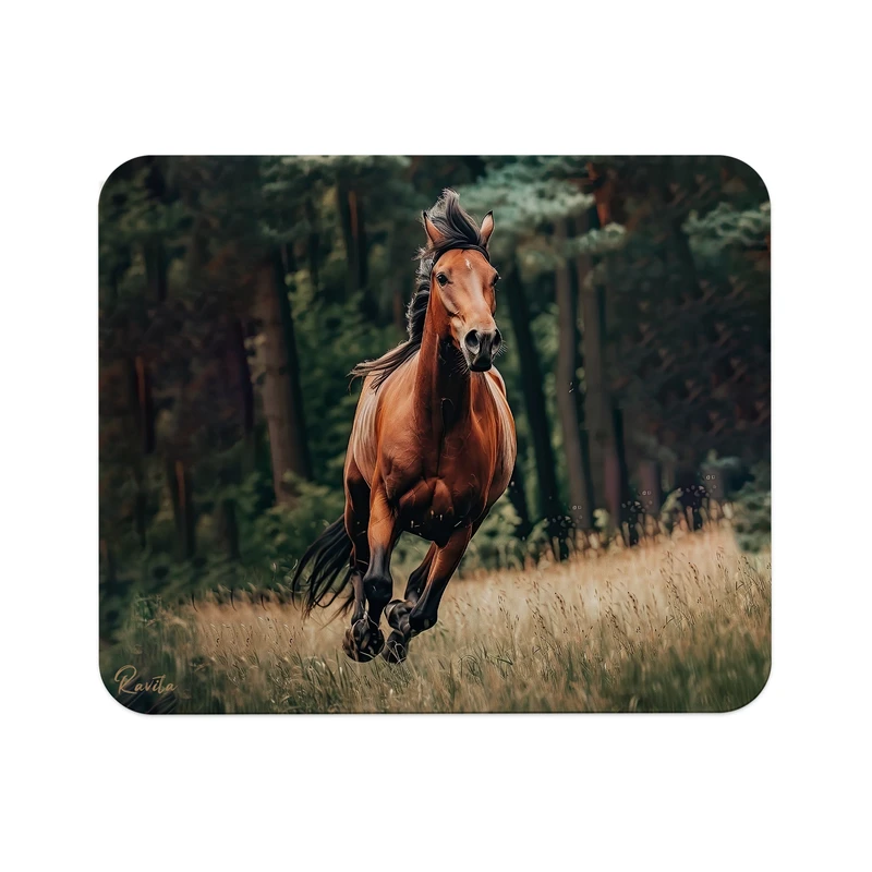 ماوس پد راویتا مدل اسب قهوه ایی کد 3682 سایز 24*19 سانتی متر