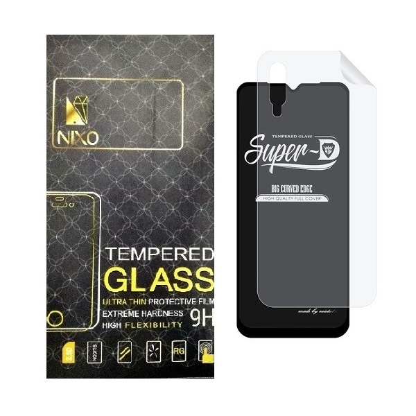 محافظ صفحه نمایش نیکسو مدل 2SN- مناسب برای گوشی موبایل سامسونگ Galaxy A70 به همراه محافظ پشت گوشی