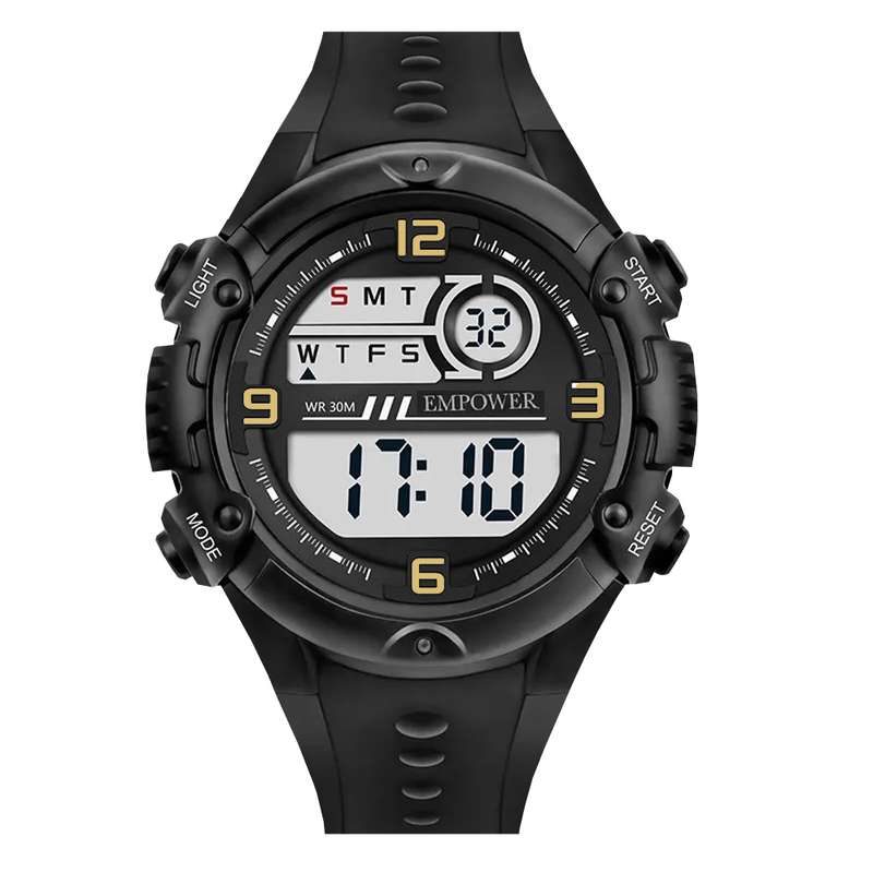 ساعت مچی دیجیتال مردانه امپاور مدل ضدآب چراغدار کرنومتردار کد 58EMP