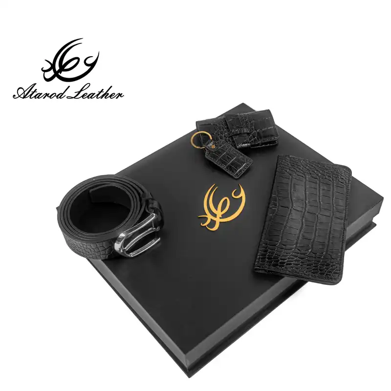 ست هدیه چرم عطارد مدل چرم طبیعی کد A82