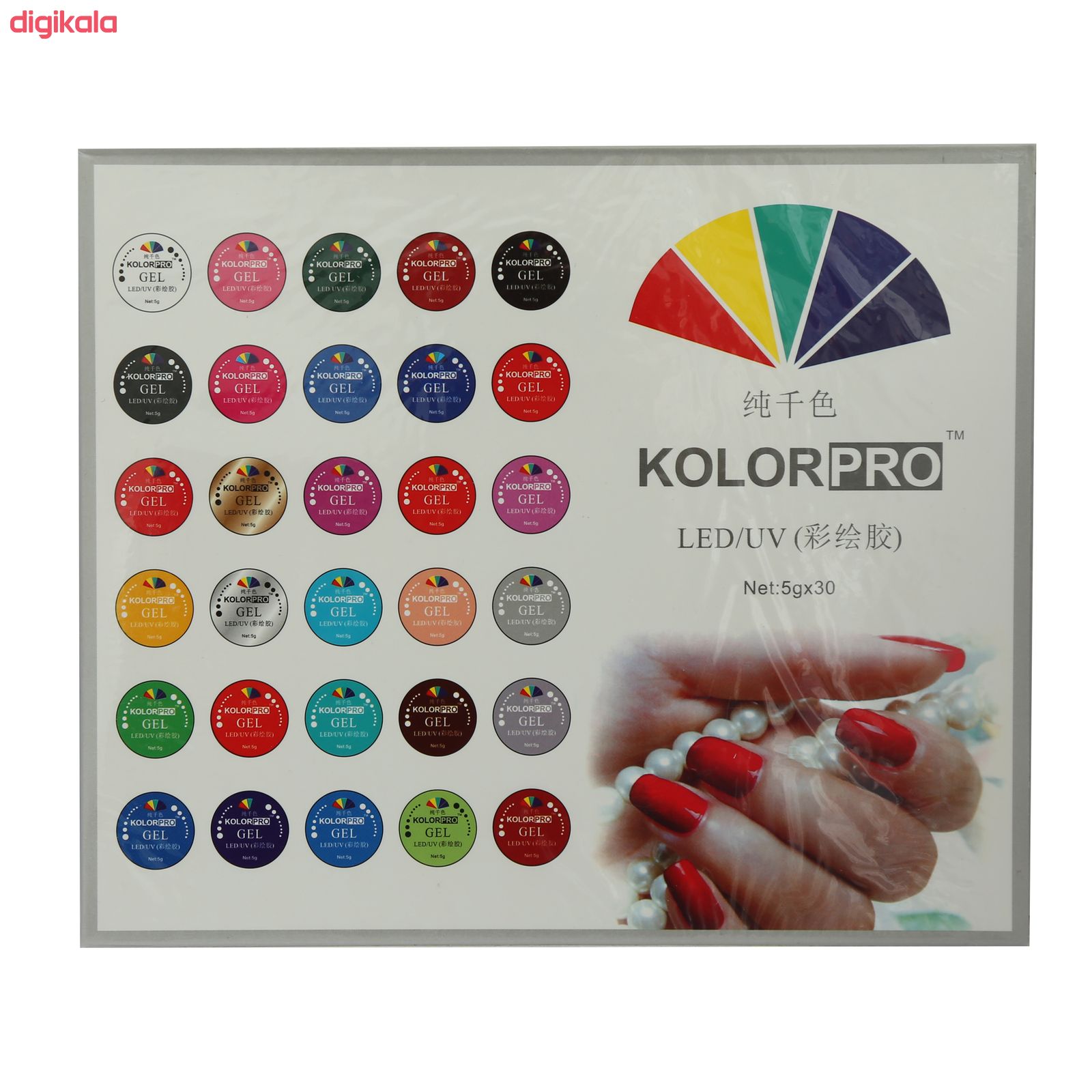لاک ژل ناخن مدل Kolor Pro بسته 30 عددی