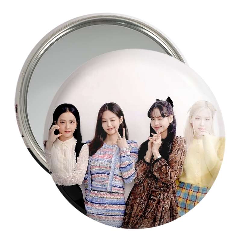 آینه جیبی خندالو مدل گروه بلک پینک Black Pink کد 14557 آینه جیبی خندالو مدل گروه بلک پینک Black Pink کد 14557
