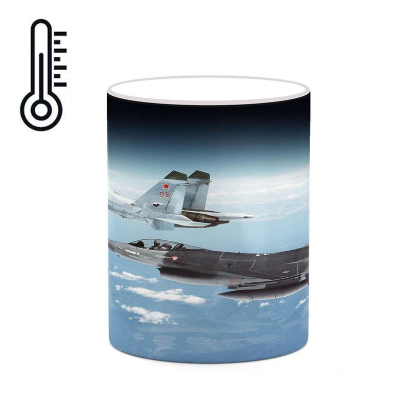 ماگ حرارتی کاکتی مدل هواپیمای جنگنده کد mgh20322