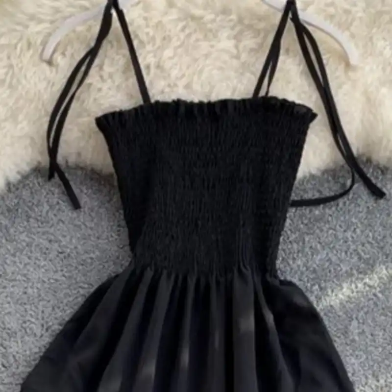 پیراهن زنانه مدل تابستانی رنگ مشکی