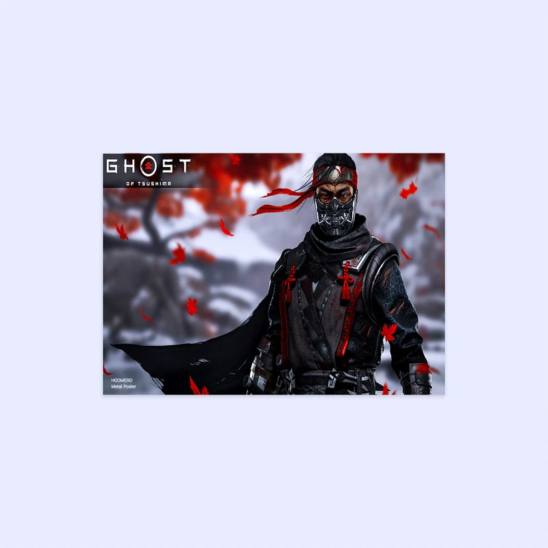 پوستر هومرو مدل فلزی طرح Ghost of tsushima کد PS846