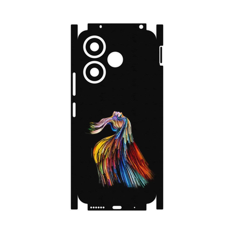 برچسب پوششی ماهوت مدل Rainbow Hair Digital Art-FullSkin مناسب برای گوشی موبایل شیائومی Redmi 13