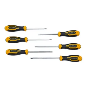 پیچ گوشتی ضربه خور دو طرفه دوسو چهارسو تاتند مدل 002 مجموعه 6 عددی 