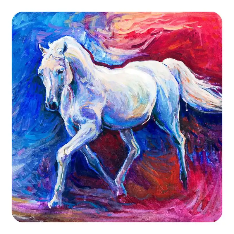 مگنت طرح نقاشی رنگ روغن اسب مدل mg10564