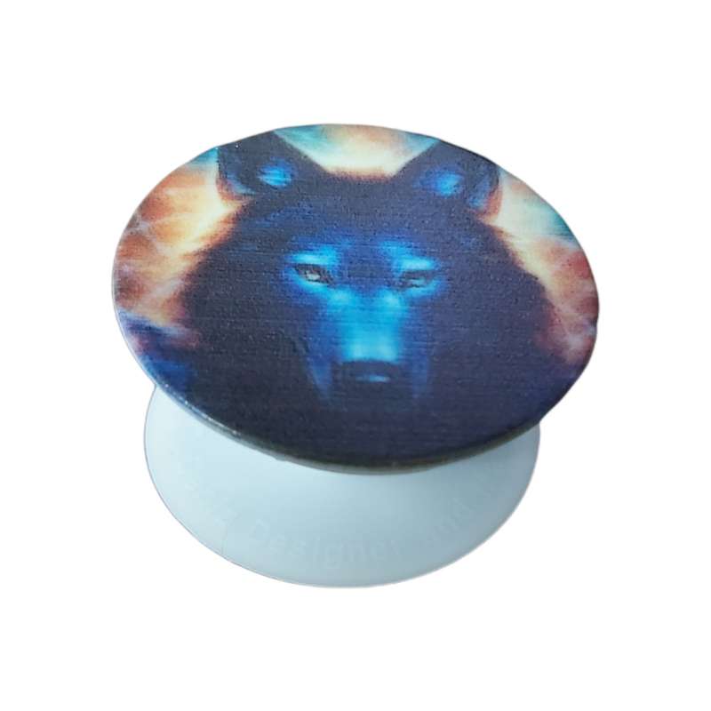 پایه نگهدارنده گوشی موبایل و تبلت پاپ سوکت طرح گرگ مدل Wolf