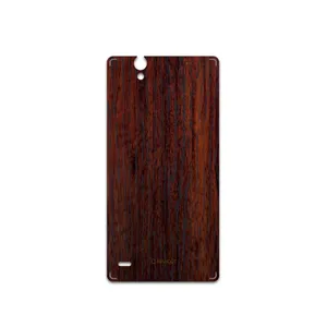 MAHOOT Red-Wood Cover Sticker for Sony Xperia C4