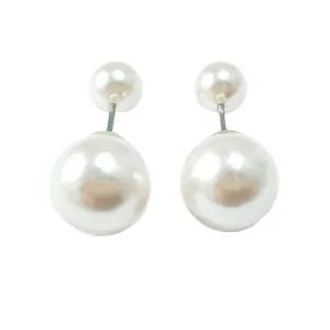 گوشواره زنانه مدل مرواریدی دوطرفه کد E/SA/02