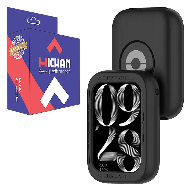 محافظ صفحه نمایش میچان مدل Silicone Cover مناسب برای ساعت هوشمند شیائومی Mi Band 9 pro