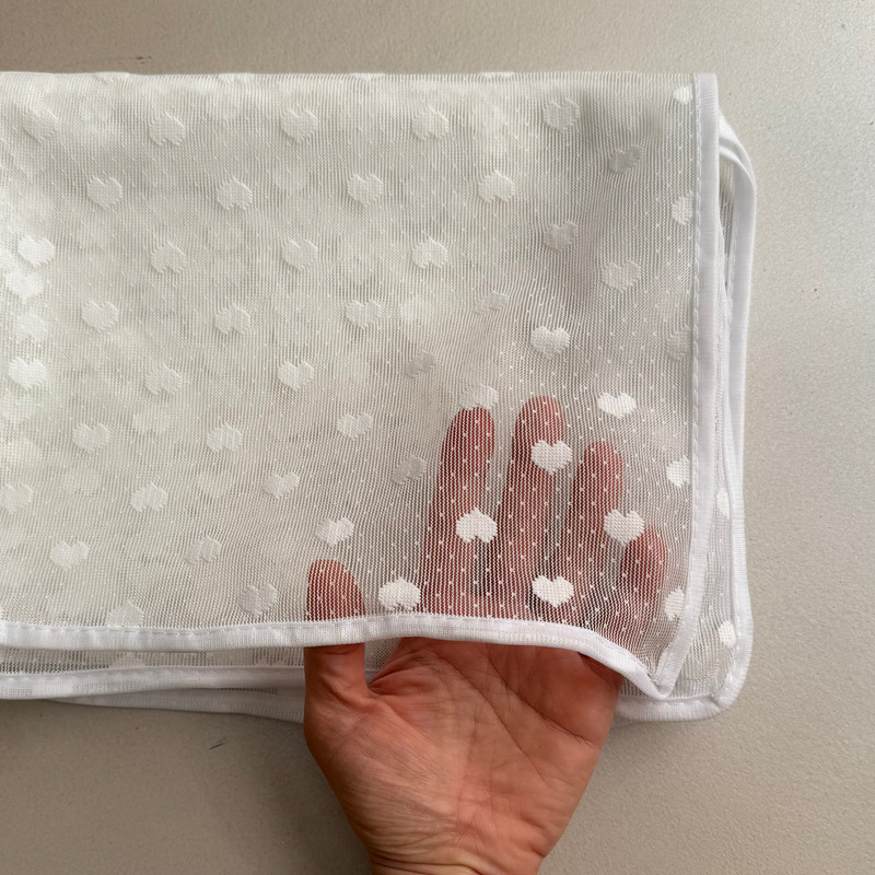 شال زنانه مدل توری قلب قلبی