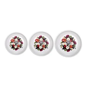 سینی مدل 9000 طرح گل مجموعه 3 عددی