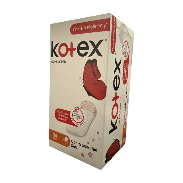 پد بهداشتی کوتکس مدل pantyliners بسته 34 عددی