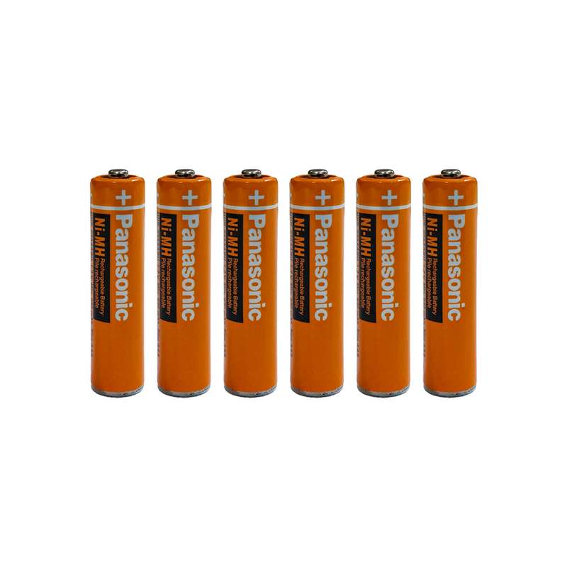 باتری تلفن بی سیم پاناسونیک مدل HHR-63AAABU کد 1.2V بسته 6 عددی باتری تلفن بی سیم پاناسونیک مدل HHR-63AAABU کد 1.2V بسته 6 عددی
