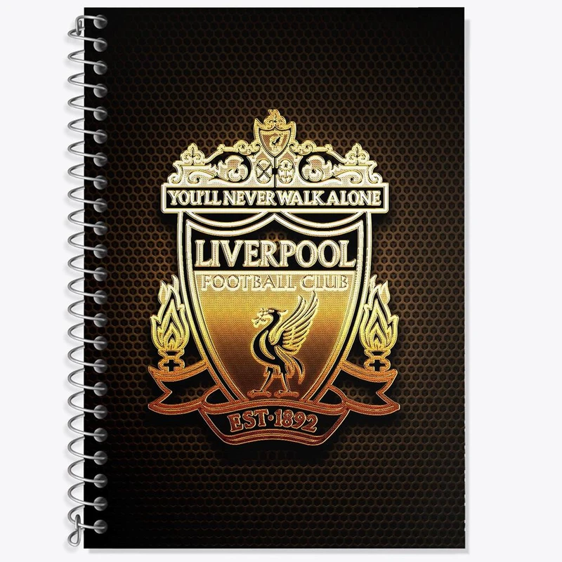دفتر زبان 50 برگ خندالو مدل سه خط طرح باشگاه لیورپول کد 26979