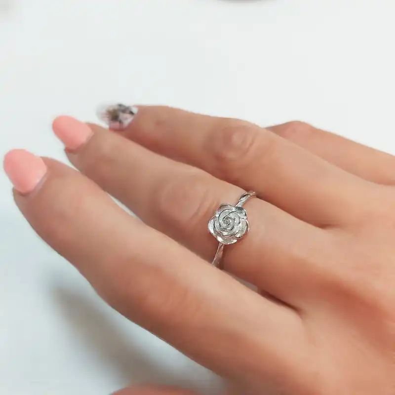 انگشتر نقره زنانه اقلیمه مدل AN71