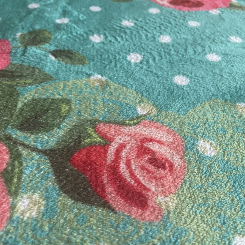 فرش پارچه ای مدل گل کد 9807005