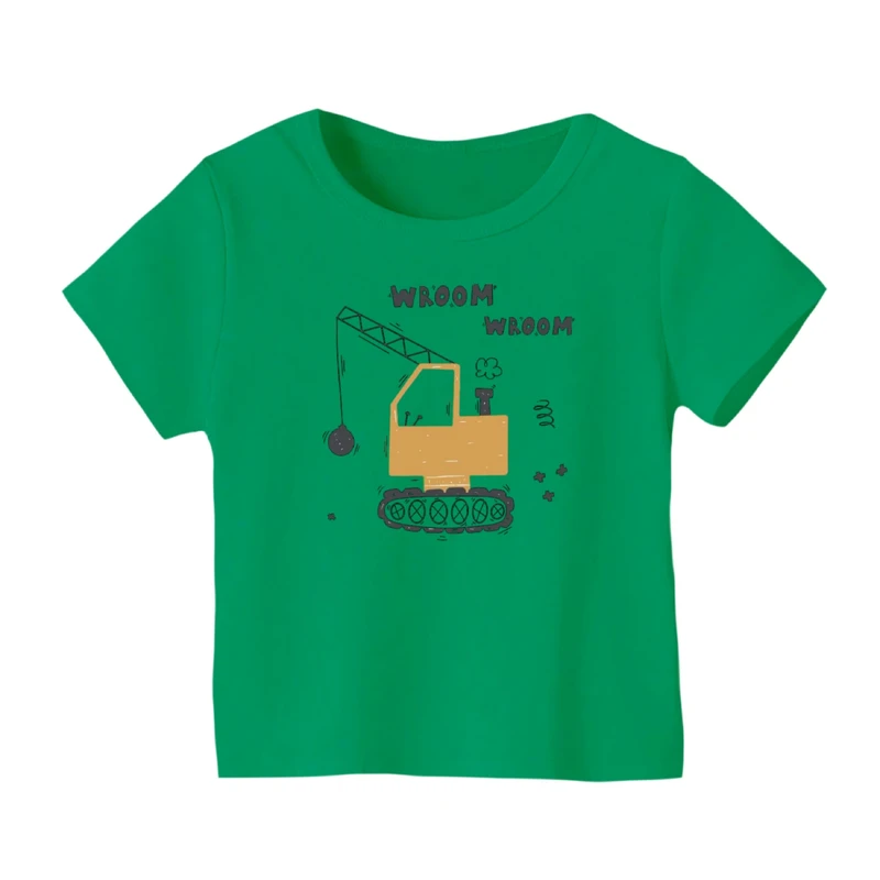 تی شرت آستین کوتاه بچگانه مدل ماشین کد ۳