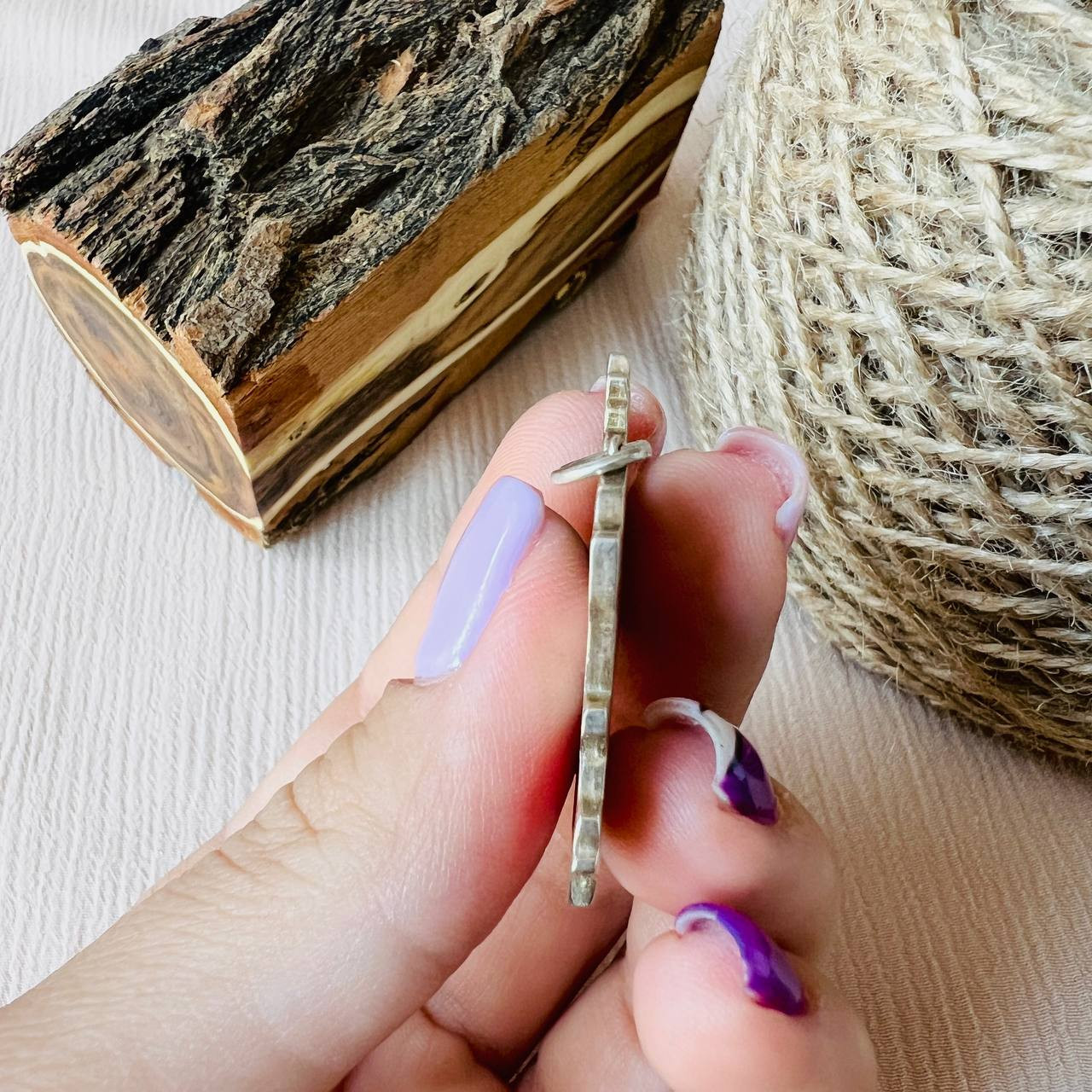 آویز گردنبند نقره مدل ایران