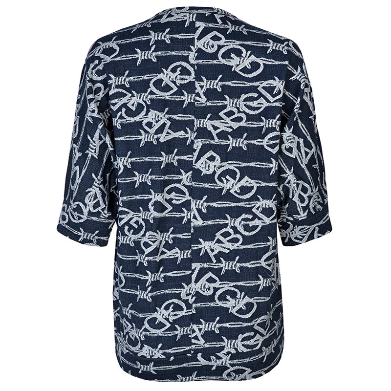 بلوز زنانه مدل 358455714  ژاکارد رنگ سرمه ای