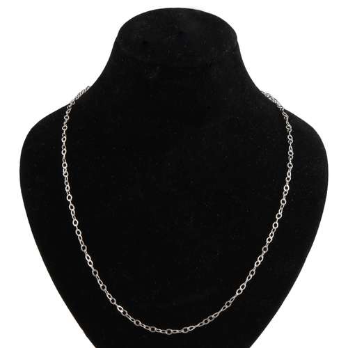 زنجیر نقره زنانه بازرگانی میلادی مدل کابلی کد ZR_062