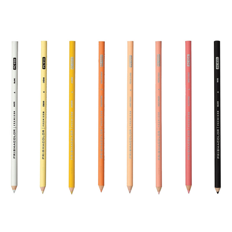مداد رنگی 8 رنگ پریسماکالر مدل PREMIER طرح طیف پوست