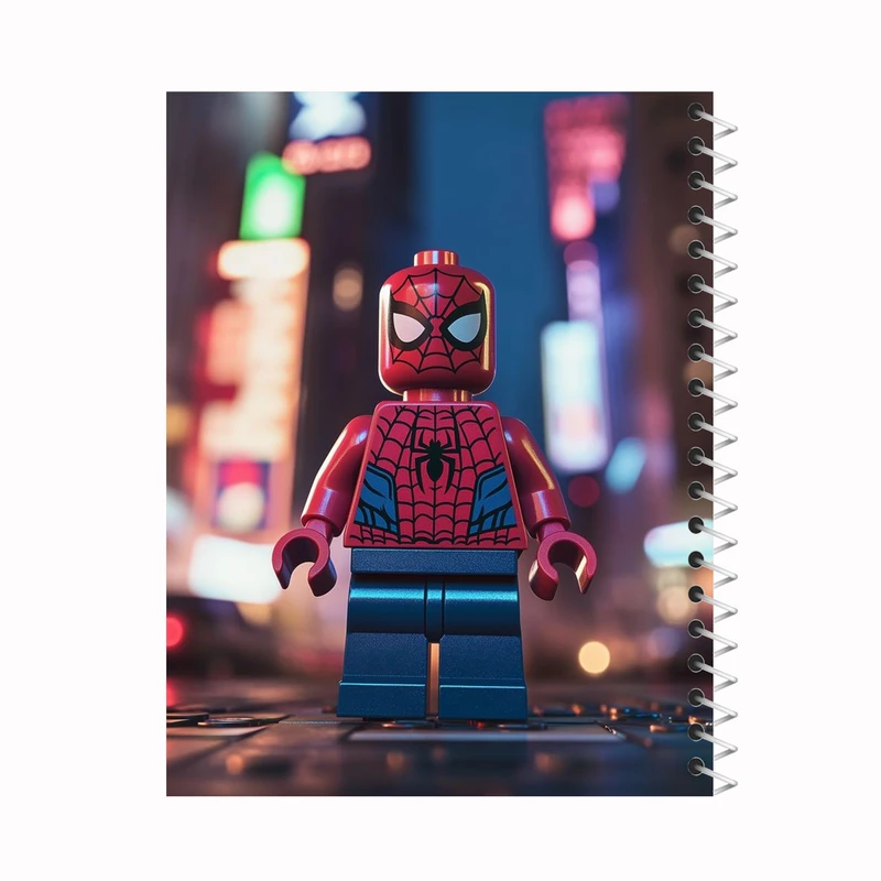 دفتر مشق 80 برگ ملیچک طرح لگو کد 007