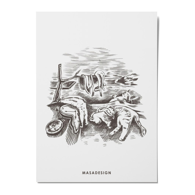 کارت پستال ماسا دیزاین مدل POSTSM 0013 گربه