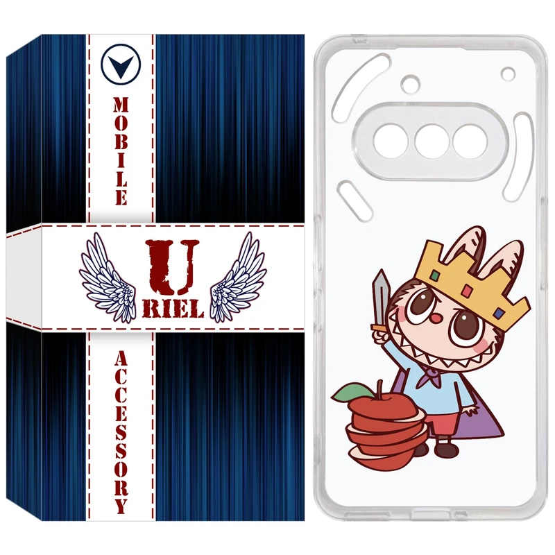 کاور یوریل مدل Clear کد 120 طرح لبوبو مناسب برای گوشی موبایل ناتینگ Phone 3a