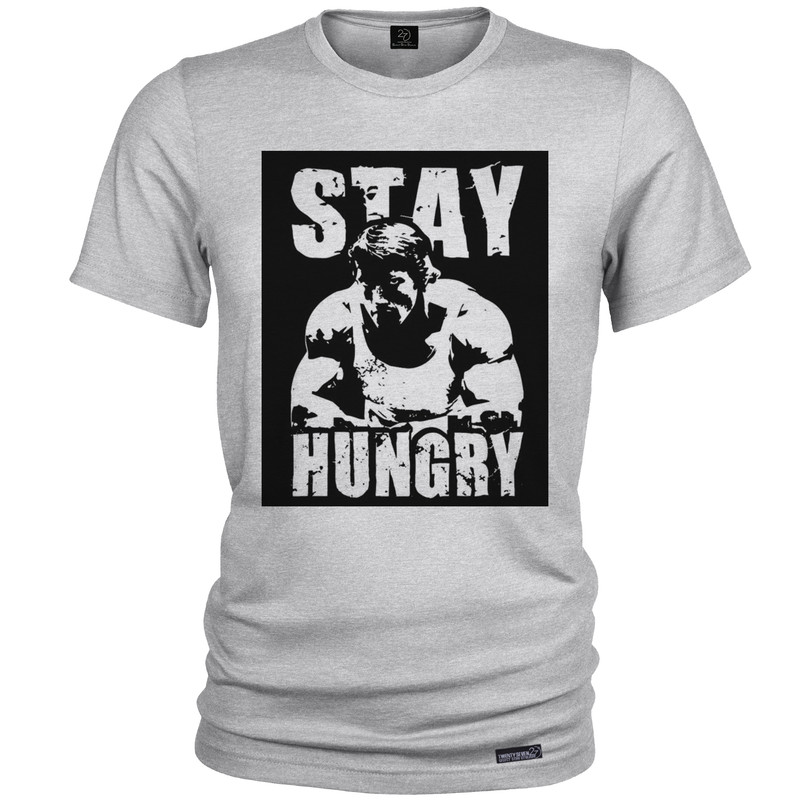 تی شرت آستین کوتاه مردانه 27 مدل Stay Hungry کد MH1054