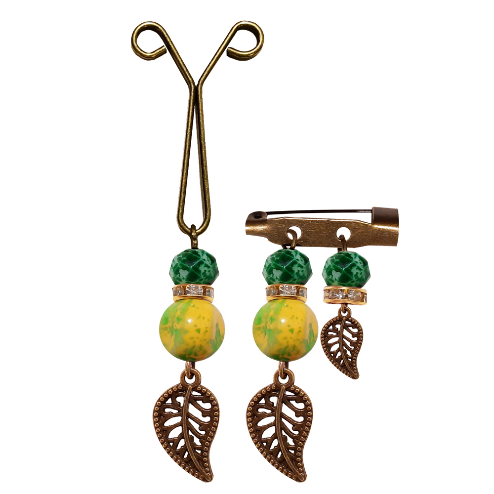 ست گیره روسری و سنجاق سینه زنانه مدل PM30