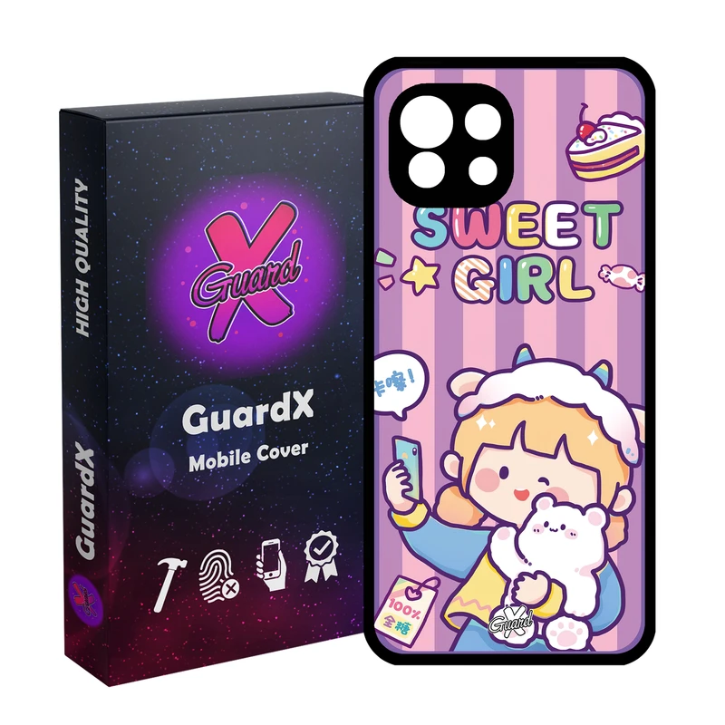 کاور گارد ایکس طرح دختر مدل Glass10518 مناسب برای گوشی موبایل شیائومی  MI 11 Lite
