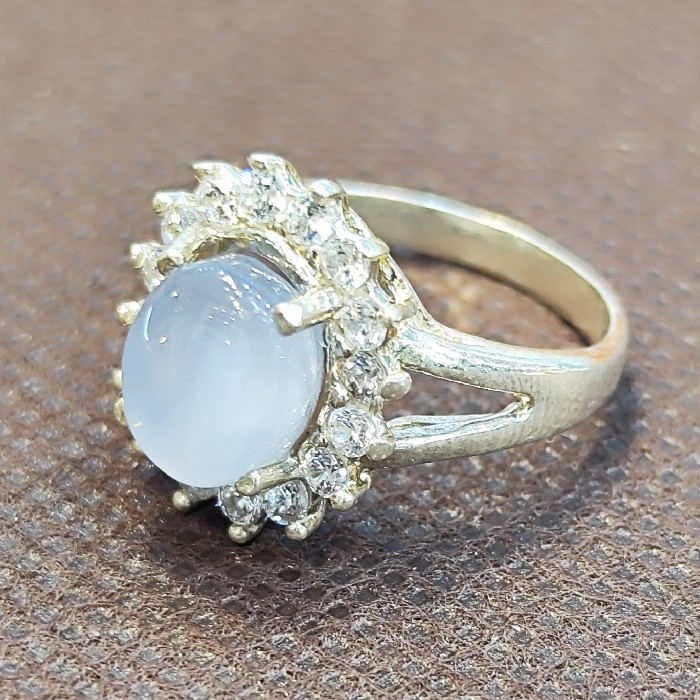 انگشتر نقره زنانه مدل سنگ عقیق یمانی کبود کد 400 انگشتر نقره زنانه مدل سنگ عقیق یمانی کبود کد 400