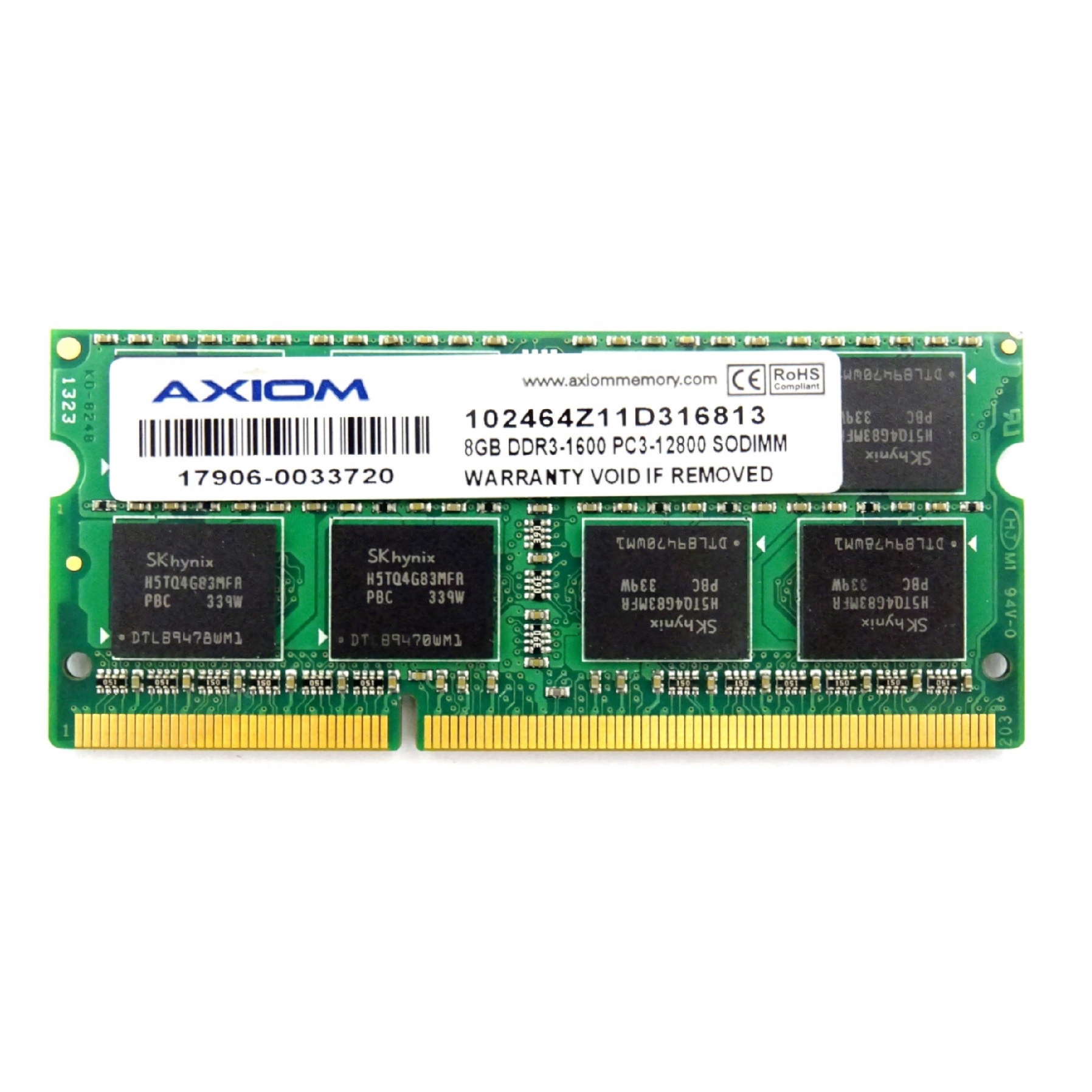 رم لپ تاپ DDR3L دو کاناله 1600 مگاهرتز CL11 اکسیوم مدل 12800 ظرفیت 8 گیگابایت