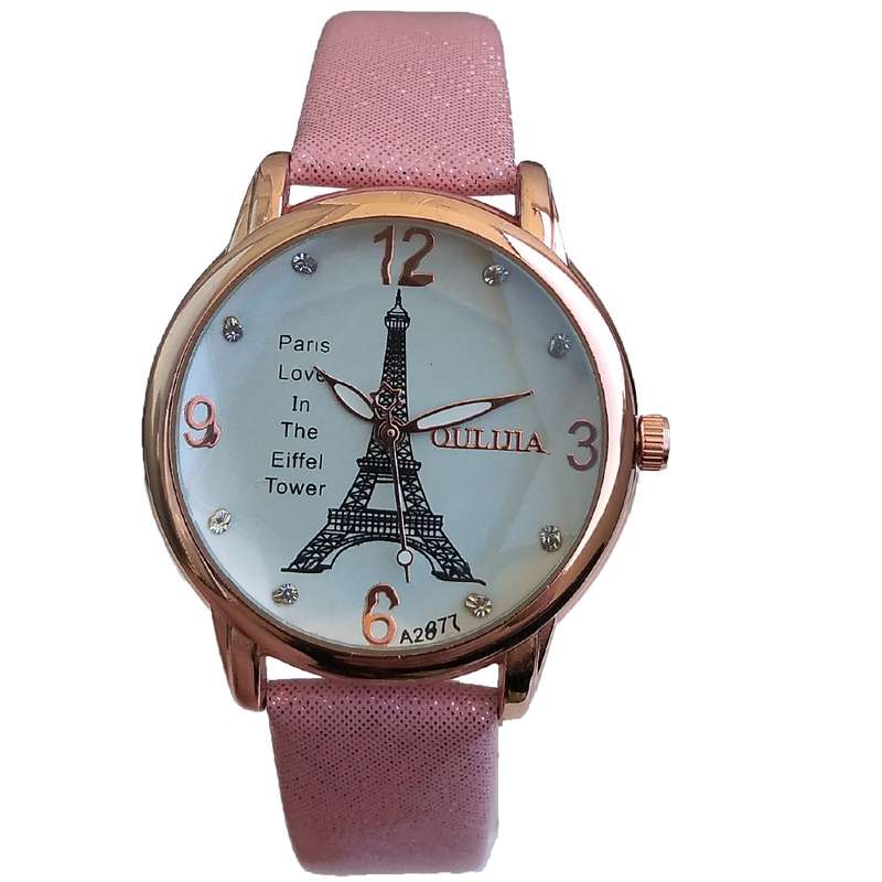 ساعت مچی عقربه ای دخترانه مدل ایفل کد 1200 ساعت مچی عقربه ای دخترانه مدل ایفل کد 1200