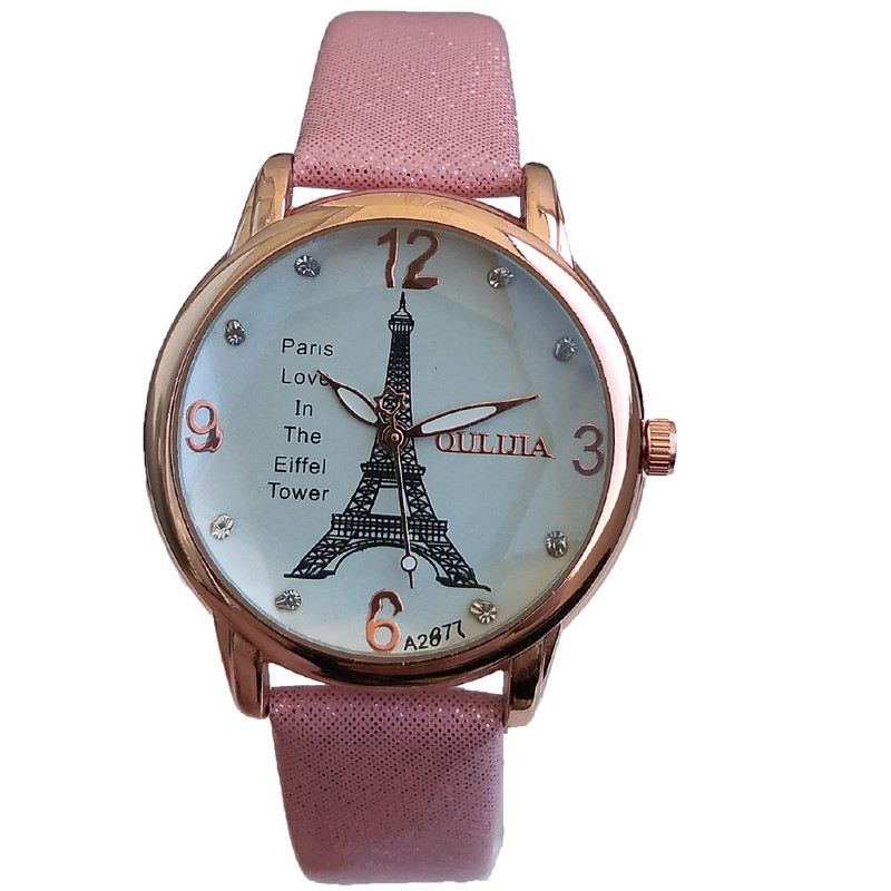 ساعت مچی عقربه ای دخترانه مدل ایفل کد 1200 ساعت مچی عقربه ای دخترانه مدل ایفل کد 1200