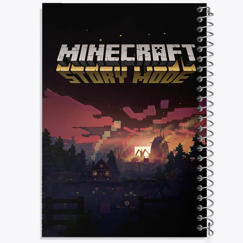 دفتر نقاشی 50 برگ خندالو طرح ماینکرافت (Minecraft) کد F239