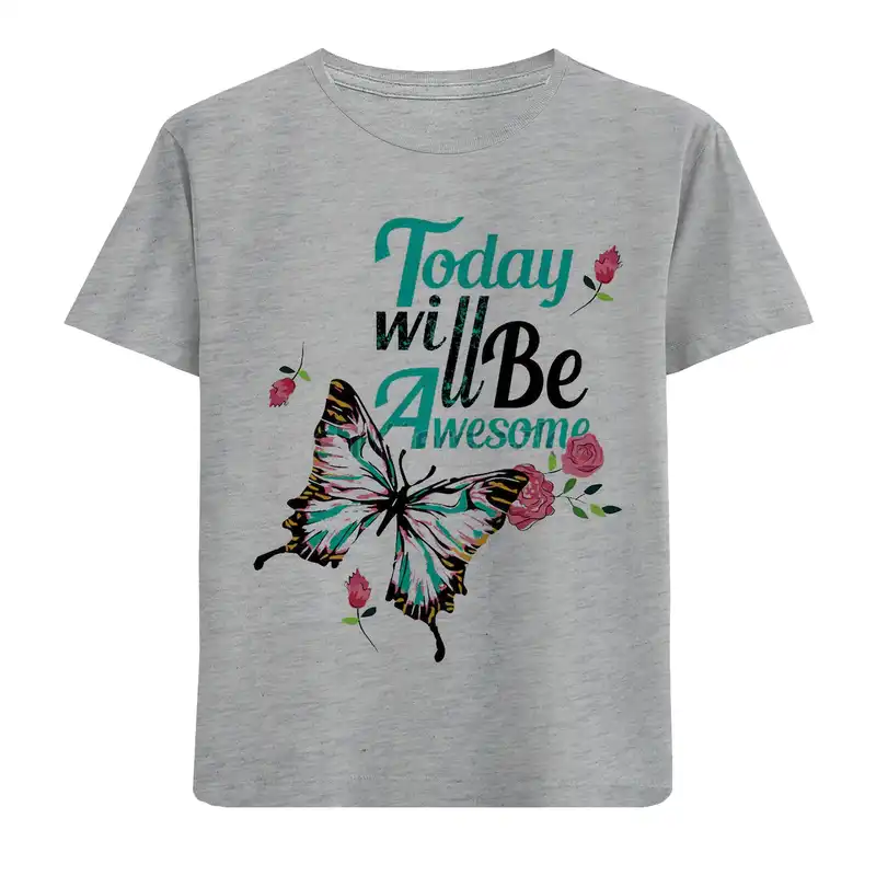 تی شرت بچگانه مدل پروانه F386