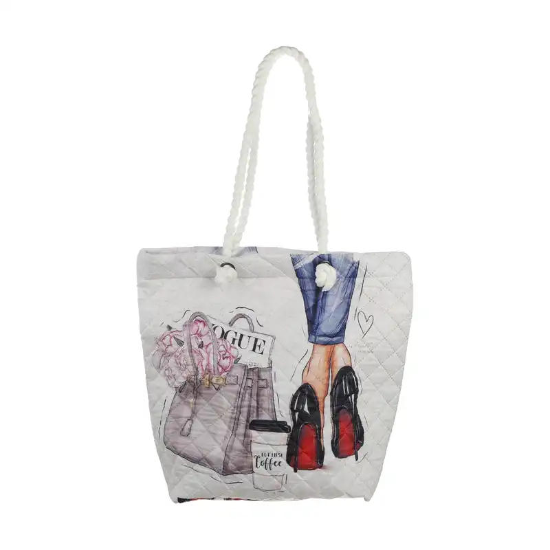 ساک خرید طرح دختر پاشینه پوش مدل لیمان