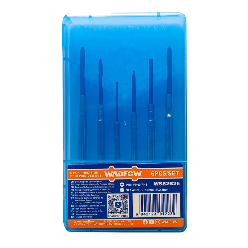 پیچ گوشتی ساعتی وادفو مدل QWEP-8887 بسته 6 عددی