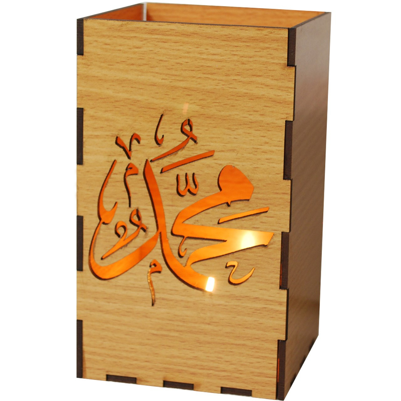 جاشمعی گالری چوب و کمان طرح حضرت محمد ص