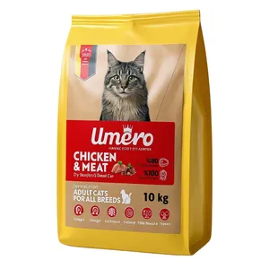 غذا خشک گربه بالغ اومرو مدل 01 طعم گوشت و مرغ وزن 10 کیلوگرم